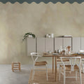 Wave Border, Misty Blue Mural Wallpaper - room preview 03