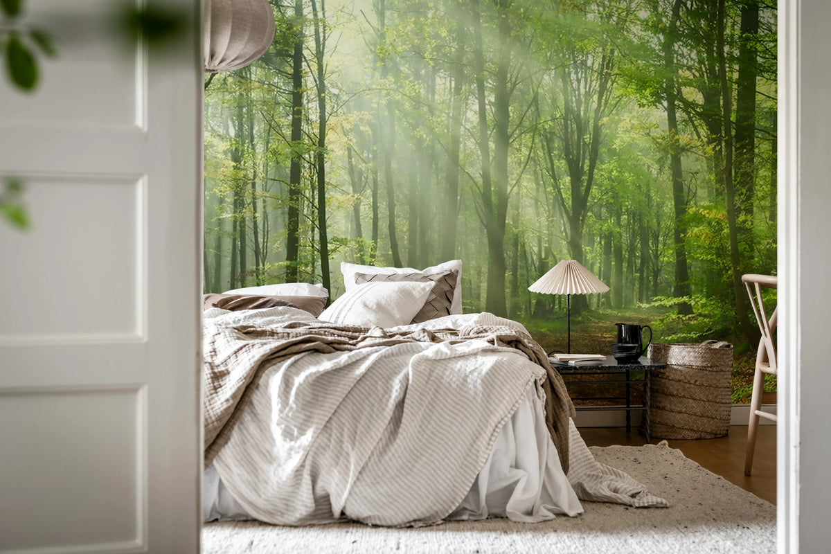 Summer Woods, Day Mural Wallpaper - room preview 03