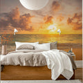 Seaside at Dawn, Soft Mural Wallpaper - room preview 03