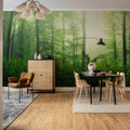 Serene Forest, Green Mural Wallpaper - room preview 03