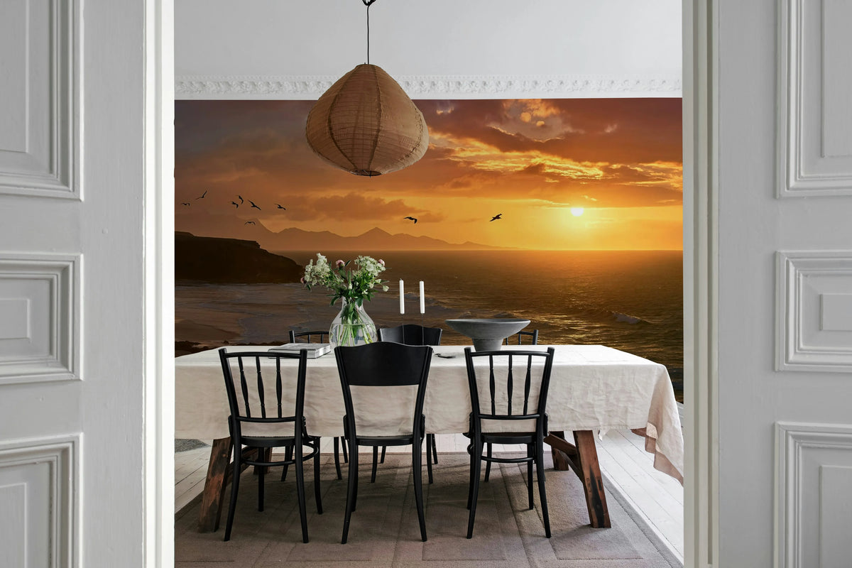 The Coast, Dusk Mural Wallpaper - room preview 03