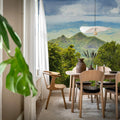 High Mountains, Green Mural Wallpaper - room preview 03
