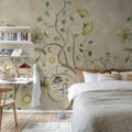 Big Poem, Peach Mural Wallpaper - room preview 03