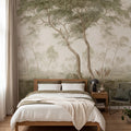 The Green Forest, Green Mural Wallpaper - room preview 03