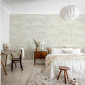 Cow Parsley, Gray Mural Wallpaper - room preview 03