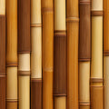 Natural Bamboo Stalks Mural Wallpaper — Rustic Earthy Tones Mural Wallpaper - room preview 04