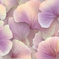 Abstract Ginkgo Leaf Mural Wallpaper — Soft Botanical Art Mural Wallpaper - room preview 04