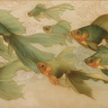 Floating Koi Mural Wallpaper — Surreal Sky Painting Mural Wallpaper - room preview 04