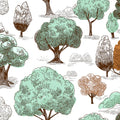 Hand-Drawn Woodland Mural Wallpaper — Whimsical Sketch Pattern Mural Wallpaper - room preview 04