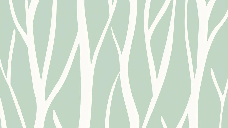 Abstract Wallpaper Mural – Modern Art Wall Mural – Abstract Twig — Minimalist Nature Pattern printable artwork
