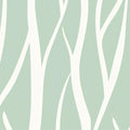 Abstract Twig Mural Wallpaper — Minimalist Nature Pattern Mural Wallpaper - room preview 04