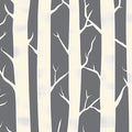 Graphic Birch Forest Mural Wallpaper — Modern Nature Wall Decor Mural Wallpaper - room preview 04
