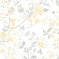 Golden Floral Vine Mural Wallpaper —Vintage Botanical Design Mural Wallpaper - room preview 04