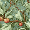 Art Nouveau Fruit and Foliage Mural Wallpaper — Botanical Art Mural Wallpaper - room preview 04