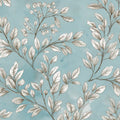 Watercolor Leaf Branch Mural Wallpaper — Sketch Botanical Print Mural Wallpaper - room preview 04
