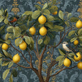 Vintage Lemon Grove Mural Wallpaper — Ornate Botanical Print Mural Wallpaper - room preview 04