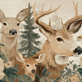 Rustic Deer and Floral Woodland Mural Wallpaper - room preview 04