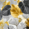 Gilded Tropical Foliage Mural Wallpaper — Modern Luxe Design Mural Wallpaper - room preview 04