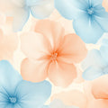 Pastel Blossom Mural Wallpaper — Soft Floral Art Mural Wallpaper - room preview 04
