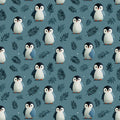 Cute Baby Penguin Mural Wallpaper Adorable Antarctic Pattern Mural Wallpaper - room preview 04