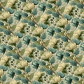 Vintage Botanical Mural Wallpaper — Cream and Dusty Teal Floral Mural Wallpaper - room preview 04