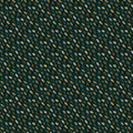Small Botanical Seed Mural Wallpaper in Deep Forest Green and Gold Mural Wallpaper - room preview 04