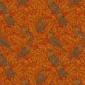 Vintage Botanical Bird Mural Wallpaper —Warm Autumnal Print Mural Wallpaper - room preview 04
