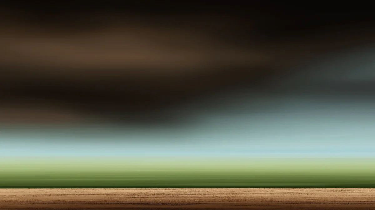 Blurred Horizon Landscape Mural Wallpaper — Minimalist Decor Mural Wallpaper - room preview 04