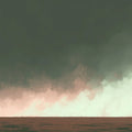 Stormy Horizon Mural Wallpaper — Moody Abstract Landscape Mural Wallpaper - room preview 04