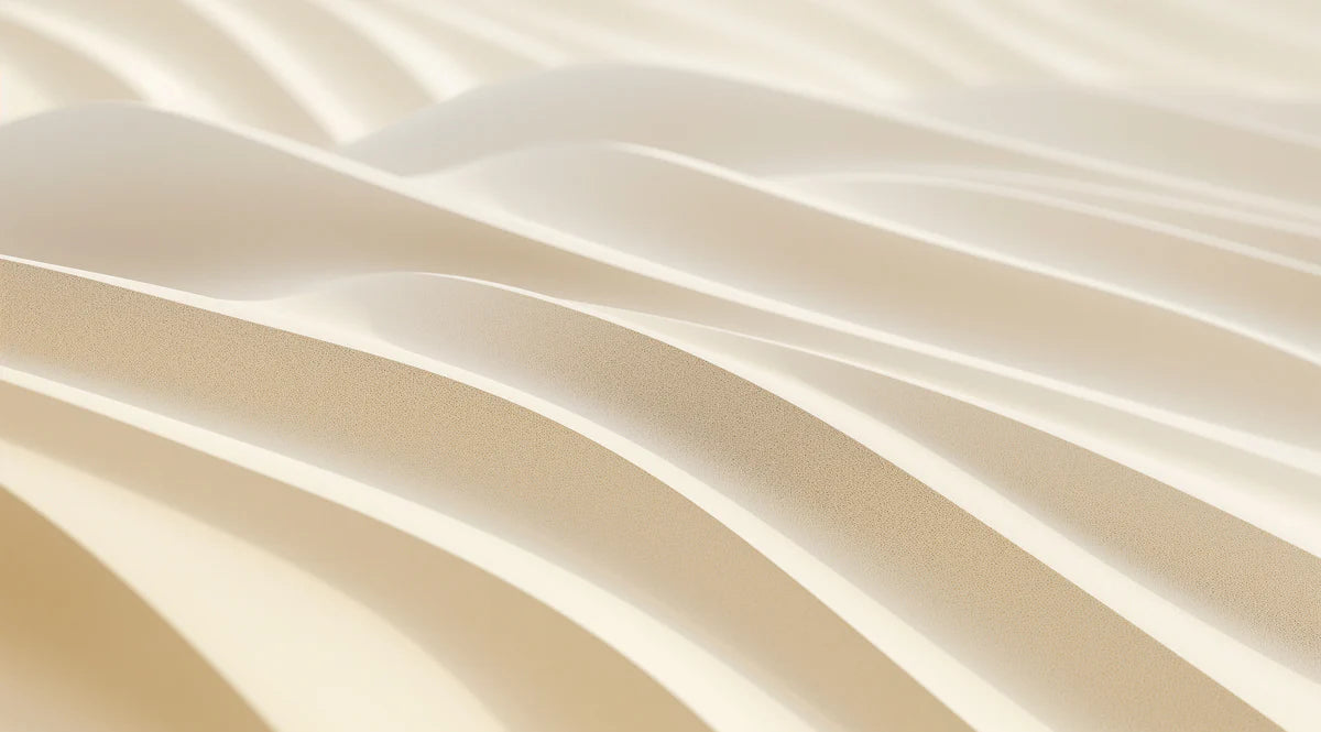 Abstract Sand Dune Mural Wallpaper — Sculptural Neutral Waves Mural Wallpaper - room preview 04