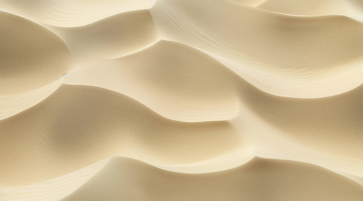 Minimalist Sand Dune Ripple Mural Wallpaper in Warm Beige Mural Wallpaper - room preview 04