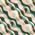 Abstract Wave Organic Mural Wallpaper — Fluid Modern Pattern Mural Wallpaper - room preview 04