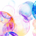 Iridescent Bubble Mural Wallpaper — Playful Abstract Design Mural Wallpaper - room preview 04