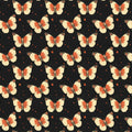 Monarch Butterfly Mural Wallpaper — Dramatic Midnight Pattern Mural Wallpaper - room preview 04
