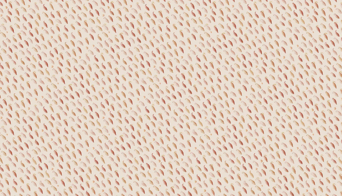Minimalist Petal Mural Wallpaper — Soft Blush and Cream Mural Wallpaper - room preview 04