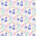 Floating Bubbles Mural Wallpaper — Soft Pastel Art Mural Wallpaper - room preview 04