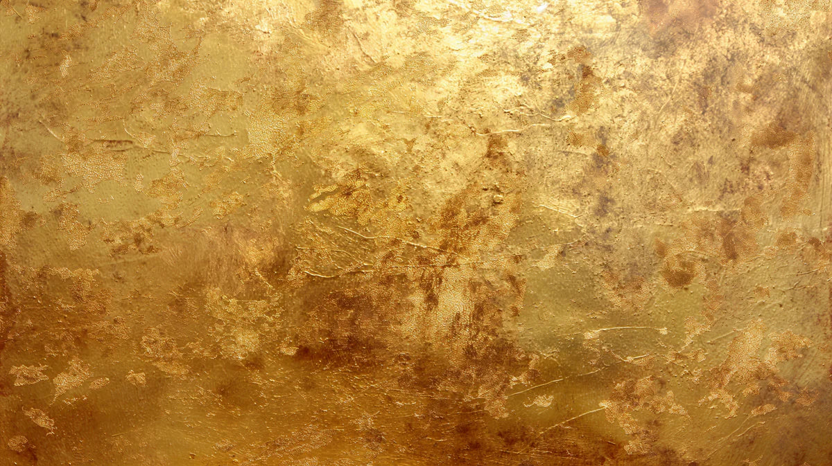 Gilded Distressed Gold Mural Wallpaper — Modern Abstract Luxury Mural Wallpaper - room preview 04