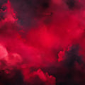 Crimson Smoke Cloud Mural Wallpaper — Dramatic Abstract Design Mural Wallpaper - room preview 04