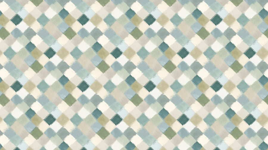 Geometric Wallpaper Mural – Pattern Wall Mural – Brushstroke Diamond — Soft Muted Geometric printable artwork
