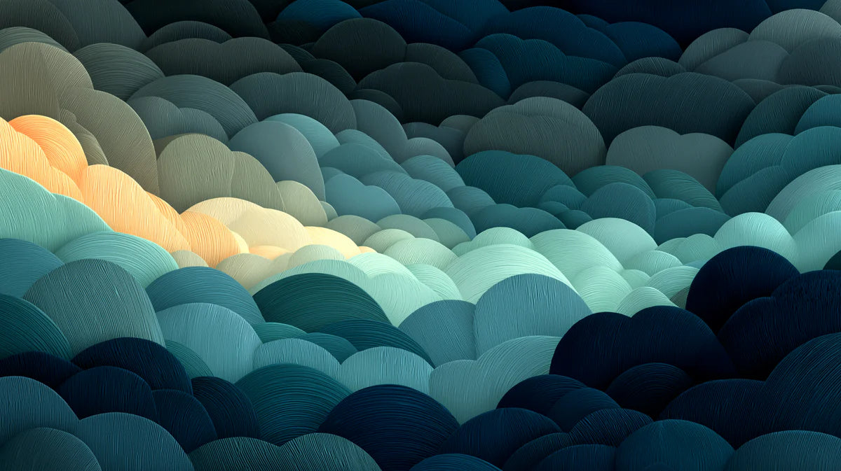 Abstract Organic Wave Mural Wallpaper — Modern Layered Texture Mural Wallpaper - room preview 04