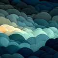 Abstract Organic Wave Mural Wallpaper — Modern Layered Texture Mural Wallpaper - room preview 04