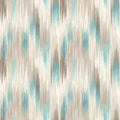 Abstract Ikat Stripe Mural Wallpaper — Soft Teal and Taupe Design Mural Wallpaper - room preview 04