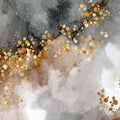 Abstract Gold Dust Marble Mural Wallpaper — Modern Glamour Mural Wallpaper - room preview 04