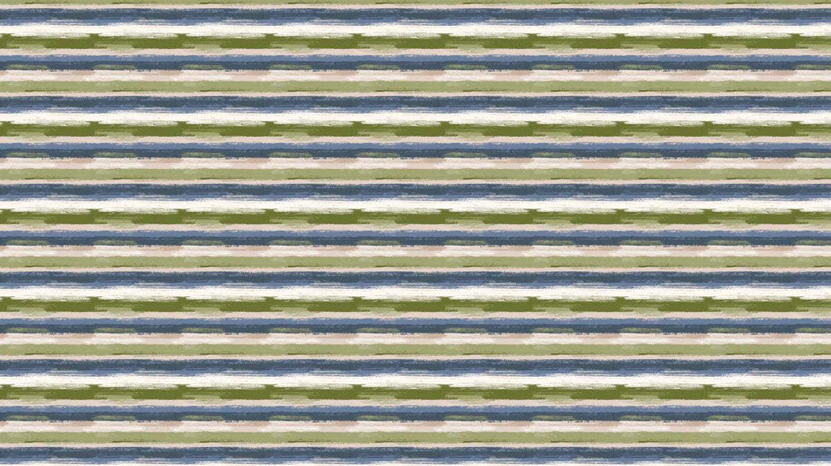 Horizontal Painterly Stripe Mural Wallpaper — Artistic Texture Mural Wallpaper - room preview 04