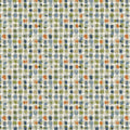 Abstract Cross-Hatch Mural Wallpaper — Hand-Painted Textile Motif Mural Wallpaper - room preview 04