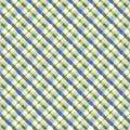Diagonal Plaid Mural Wallpaper in Refreshing Blue and Green Mural Wallpaper - room preview 04