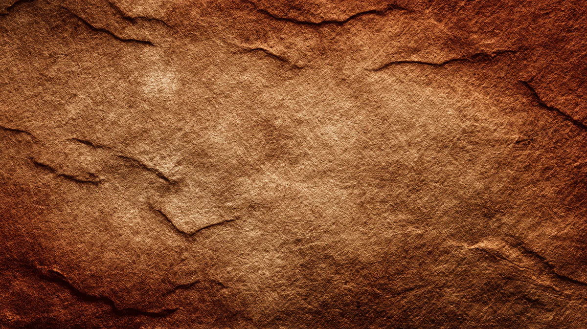 Rustic Earth Stone Mural Wallpaper — Deep Copper and Brown Texture Mural Wallpaper - room preview 04