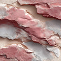 Layered Pink Stone Mural Wallpaper — Abstract Wabi-Sabi Design Mural Wallpaper - room preview 04