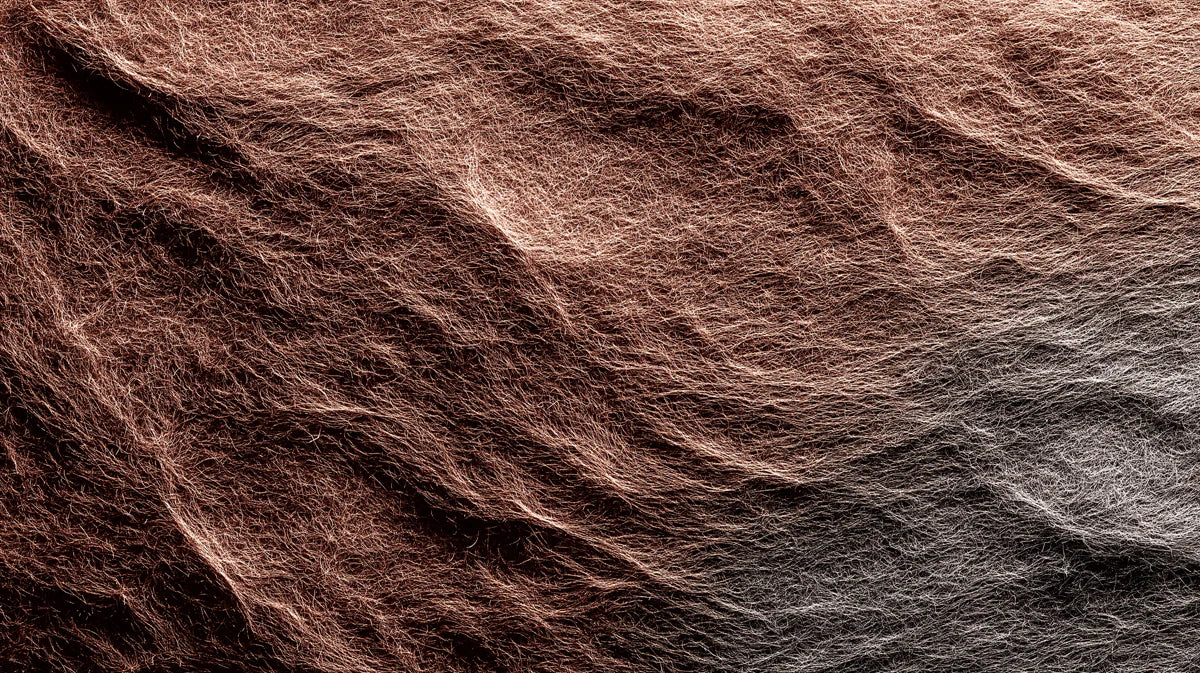 Abstract Fiber Mural Wallpaper — Organic Woven Brown and Grey Mural Wallpaper - room preview 04
