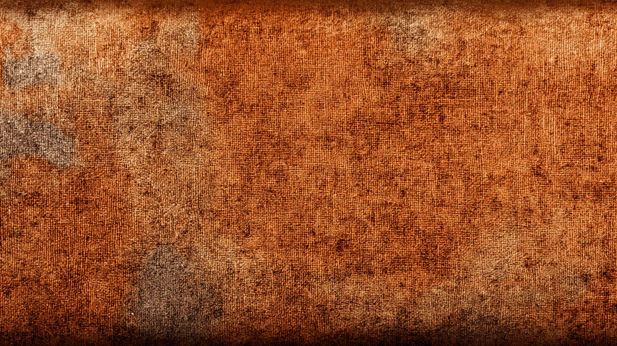 Distressed Burnt Orange Canvas Mural Wallpaper — Vintage Texture Mural Wallpaper - room preview 04